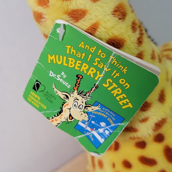 Dr. Seuss "And To Think I Saw It On Mulberry Street" Giraffe Plush w/ Tag - Picture 7 of 8